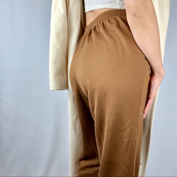 Vintage high wasted brown pants with pockets - Picture 4 of 5